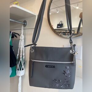 Rosetti Charcoal Floral Crossbody Bag